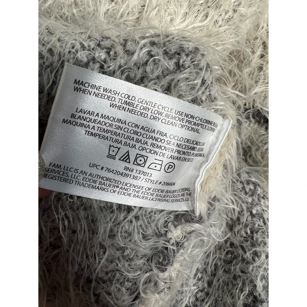 Eddie Bauer Women's Geometric Knit‎ Cardigan Sweater Fair Isle Boho Size Medium